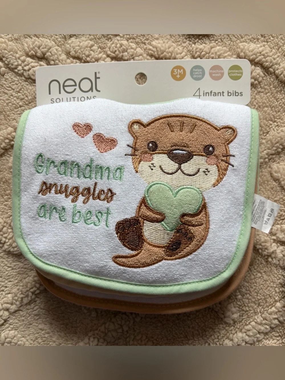 Baby Girl Bib Lot - NWT Bibs Pacifier Clip & Muslin Burp Cloths, 15 Piece Bundle